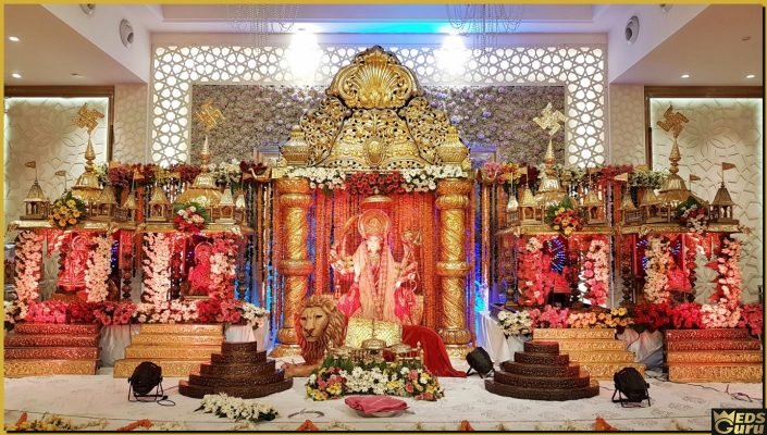 chowki setup at LA Mansion Banquet