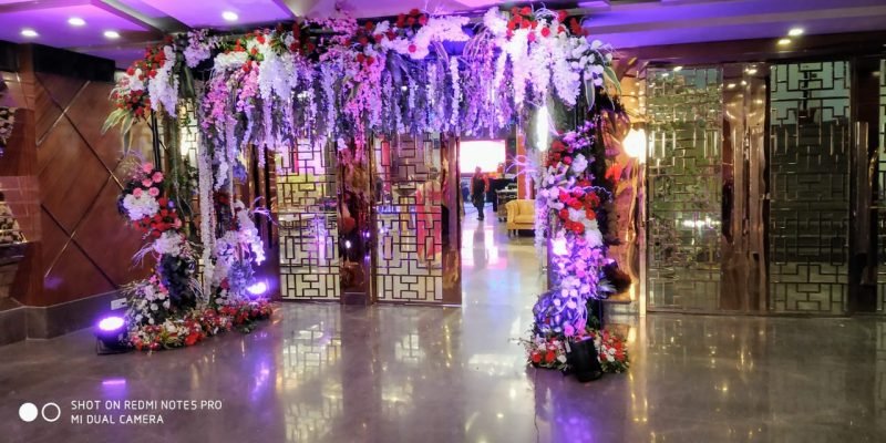 The Ritz Banquet Moti Nagar entry setup big hall ground floor