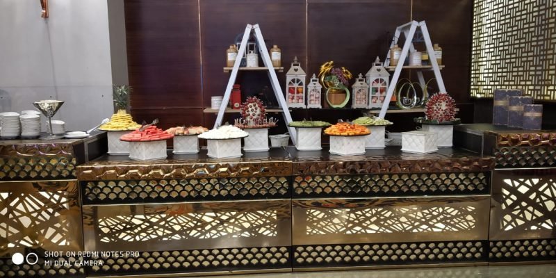 The Ritz Banquet Moti Nagar salad setup